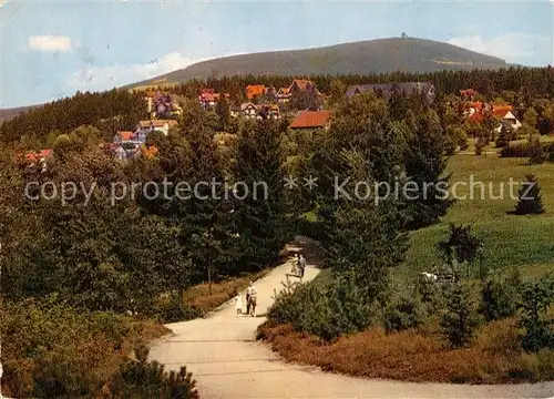 AK / Ansichtskarte Braunlage Kurpark mit Wurmberg Kat. Braunlage Harz