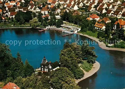 AK / Ansichtskarte Herzberg Harz Fliegeraufnahme Jues Seepartie Kat. Herzberg am Harz