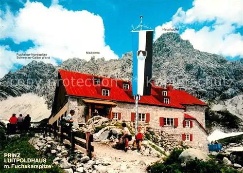 AK / Ansichtskarte Hochvogel Prinz Luitpoldhaus mit Fuchskarspitze Kat. Bad Hindelang