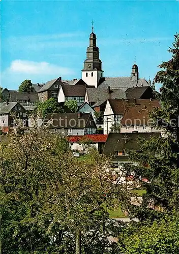 AK / Ansichtskarte Hallenberg Teilansicht Kirche Kat. Hallenberg