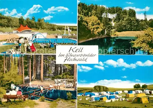 AK / Ansichtskarte Kell See Freibad Weiher Waldbad Campingplatz Kat. Kell am See