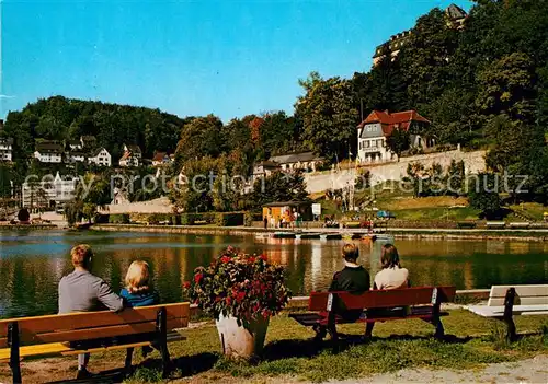 AK / Ansichtskarte Blankenheim Ahr mit Kahnweiher und Burg Kat. Blankenheim