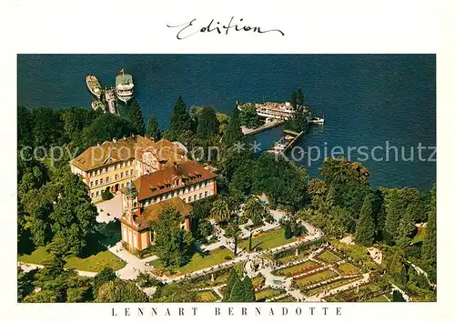 AK / Ansichtskarte Insel Mainau Schloss Fliegeraufnahme Kat. Konstanz Bodensee
