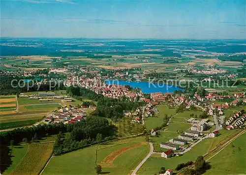 AK / Ansichtskarte Bad Waldsee Fliegeraufnahme mit Kurgebiet Kat. Bad Waldsee