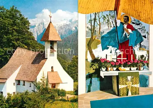 AK / Ansichtskarte Ramsau Berchtesgaden Evangelische Kirche Zum guten Hirten Kat. Ramsau b.Berchtesgaden
