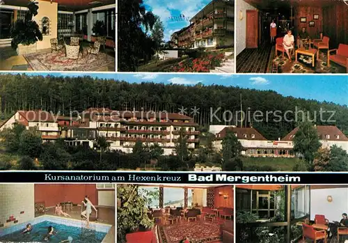 AK / Ansichtskarte Bad Mergentheim Kursanatorium Hexenkreuz Kat. Bad Mergentheim