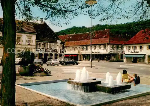 AK / Ansichtskarte Bad Bergzabern Ludwigsplatz Brunnen Kat. Bad Bergzabern