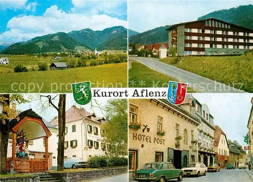 AK / Ansichtskarte Aflenz Hotel Post Ortsansicht