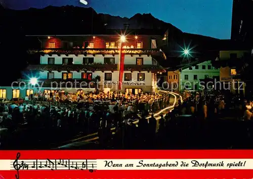 AK / Ansichtskarte Salzburger Land Platzkonzert Oberpinzgau Gasthof Unterbrunn