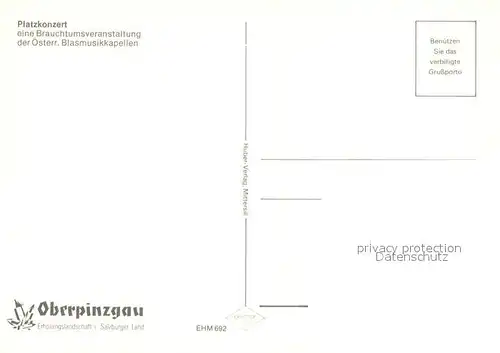 AK / Ansichtskarte Salzburger Land Platzkonzert Oberpinzgau Gasthof Unterbrunn