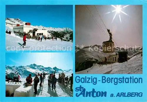AK / Ansichtskarte Anton Arlberg St Galzig Bergstation Winter Kat. St. Anton am Arlberg