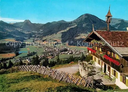 AK / Ansichtskarte Kirchberg Tirol Filzerhof Badesee Hohe Tauern Rottenstein Gaisberg Kat. Kirchberg in Tirol