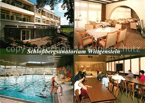 AK / Ansichtskarte Laasphe Schlossbergsanatorium Wittgenstein  Kat. Bad Laasphe