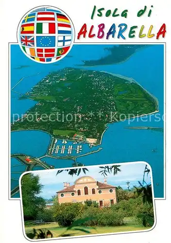 AK / Ansichtskarte Isola Albarella Fliegeraufnahme Villa