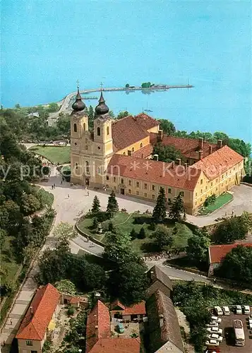 AK / Ansichtskarte Tihany Fliegeraufnahme Abteikirche  Kat. Ungarn