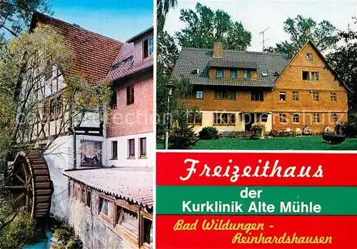 AK / Ansichtskarte Reinhardshausen Freizeithaus Kurklinik Alte Muehle Kat. Bad Wildungen