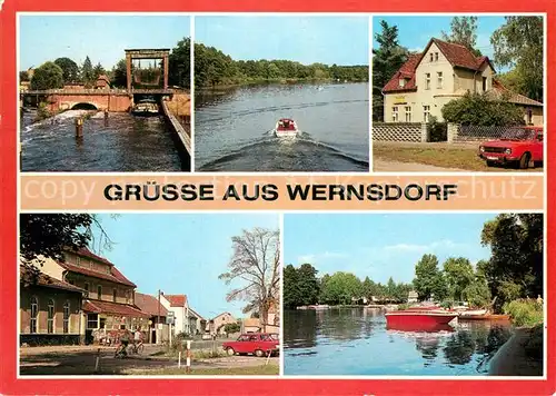 AK / Ansichtskarte Wernsdorf Erkner Schleuse Wernsdorfer See Gaststaette Sonnenschein  Kat. Koenigs Wusterhausen