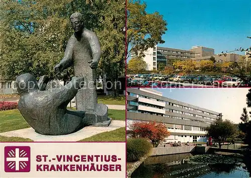 AK / Ansichtskarte Karlsruhe Baden Sankt Vincentius Krankenhaeuser