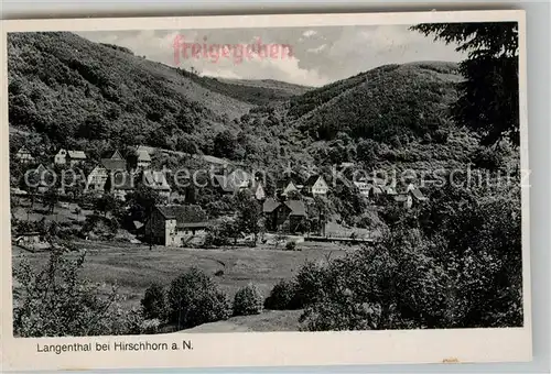 AK / Ansichtskarte Langenthal Odenwald Teilansicht  Kat. Hirschhorn (Neckar)