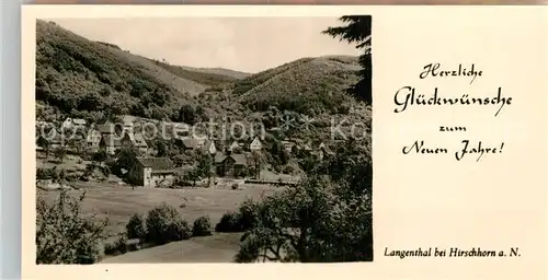 AK / Ansichtskarte Langenthal Odenwald Panorama  Kat. Hirschhorn (Neckar)