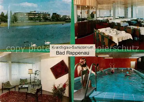 AK / Ansichtskarte Bad Rappenau Kraichgau Sanatorium Hallenbad Restaurant Kat. Bad Rappenau