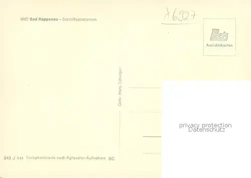 AK / Ansichtskarte Bad Rappenau Schlosssanatorium Kat. Bad Rappenau