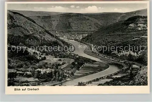 AK / Ansichtskarte Eberbach Neckar Panorama Kat. Eberbach