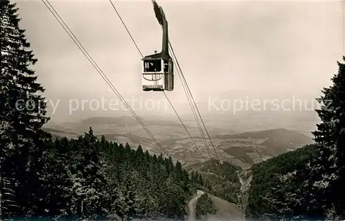 AK / Ansichtskarte Seilbahn Schauinsland Schwarzwald  Kat. Bahnen