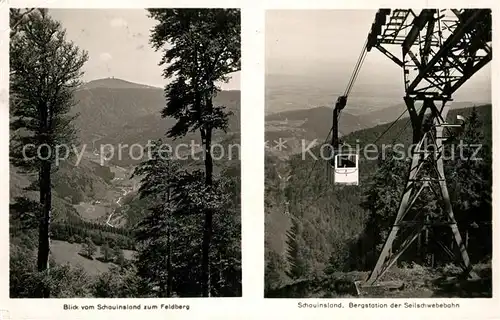 AK / Ansichtskarte Seilbahn Schauinsland Schwarzwald Feldberg Foto Rolf Kellner Nr. 6697 6711 Kat. Bahnen