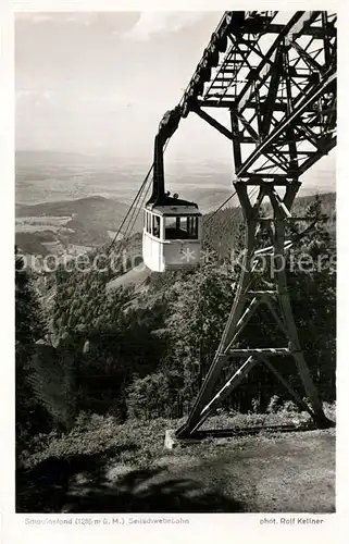 AK / Ansichtskarte Foto Kellner Rolf Nr. 6712 Seilbahn Schauinsland Schwarzwald  Kat. Fotografie