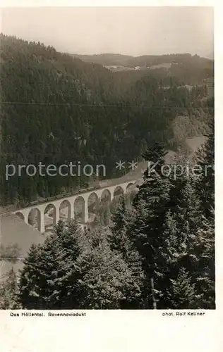 AK / Ansichtskarte Foto Kellner Rolf Nr. 6252 Hoellental Ravennaviadukt  Kat. Fotografie