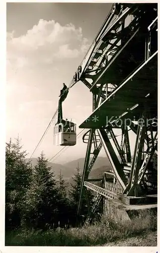 AK / Ansichtskarte Seilbahn Schauinsland Schwarzwald Mittelstation  Kat. Bahnen