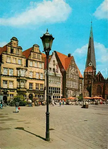 AK / Ansichtskarte Bremen Rathausplatz mit Liebfrauenkirche Kat. Bremen