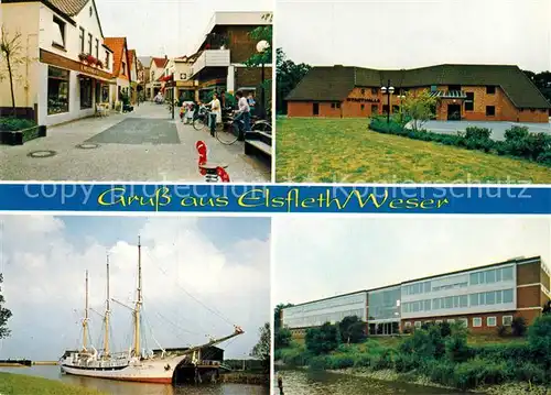 AK / Ansichtskarte Elsfleth Segelschiff Weser Ortspartie Kat. Elsfleth