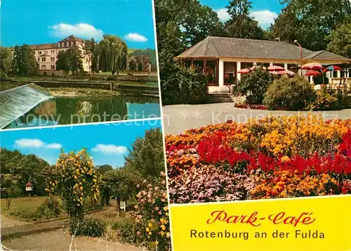 AK / Ansichtskarte Rotenburg Fulda Park Cafe Kat. Rotenburg a.d. Fulda