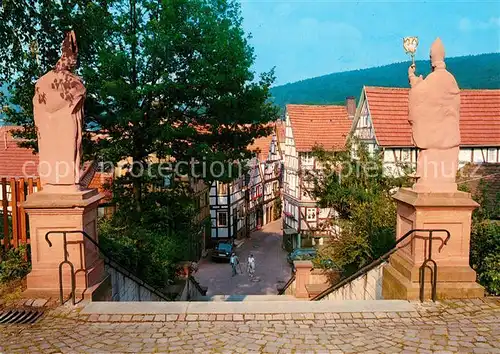 AK / Ansichtskarte Bad Orb Kirchgasse Fachwerk  Kat. Bad Orb