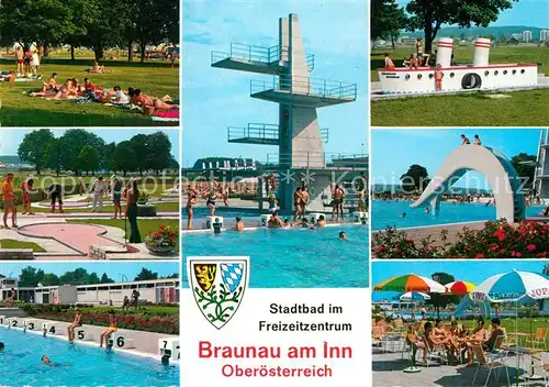 AK / Ansichtskarte Braunau Inn Stadtbad Details Minigolanlage