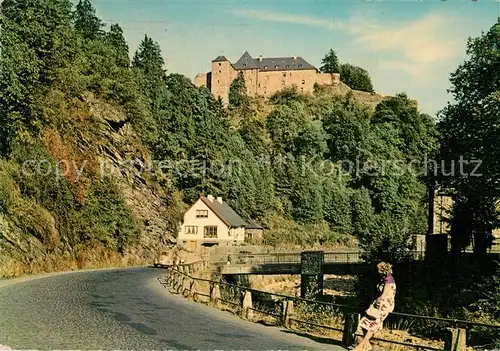 AK / Ansichtskarte Monschau Montjoie mit Burgau und Jugendherberge Kat. Monschau