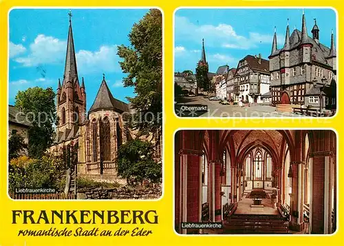 AK / Ansichtskarte Frankenberg Eder Liebfrauenkirche Inneres Obermarkt  Kat. Frankenberg (Eder)