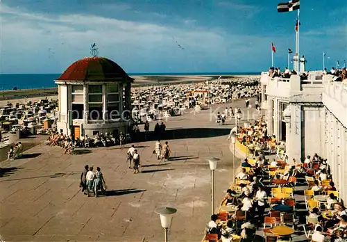 AK / Ansichtskarte Borkum Nordseebad Wandelhalle Musikpavillon Badestrand Kat. Borkum