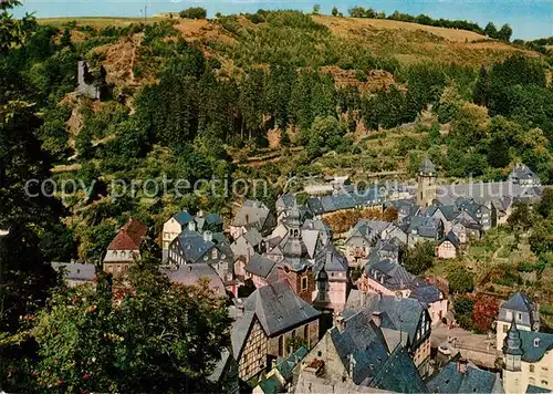 AK / Ansichtskarte Monschau Montjoie mit Burgruine Haller Fliegeraufnahme Kat. Monschau