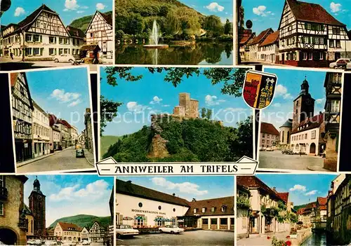 AK / Ansichtskarte Annweiler Trifels Fachwerkhaeuser Burg Rathaus Hohenstaufen Saal Kat. Annweiler am Trifels