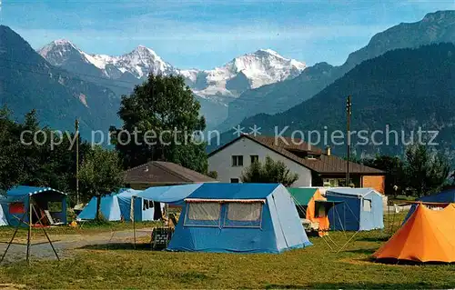 AK / Ansichtskarte Unterseen Jungfrau Camp Eiger Moench Jungfrau Kat. Unterseen