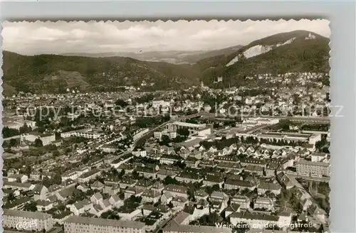 AK / Ansichtskarte Weinheim Bergstrasse Fliegeraufnahme Kat. Weinheim