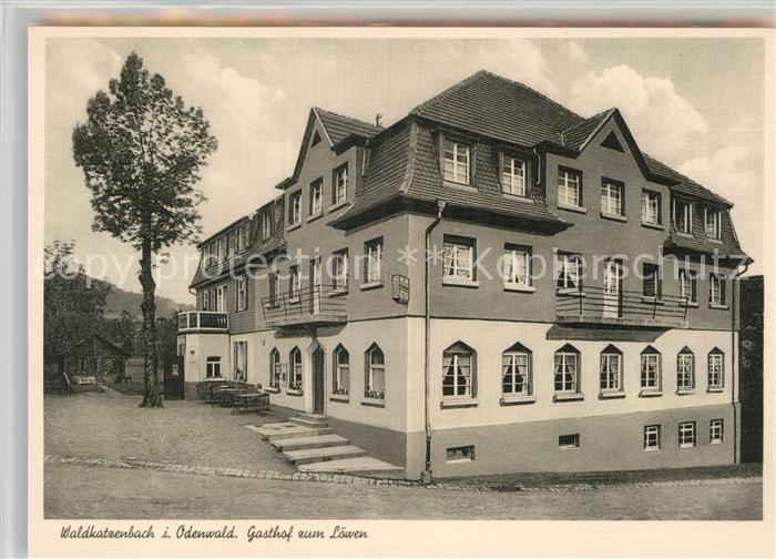 Ak Ansichtskarte Waldkatzenbach Gasthaus Zum Loewen Kat Waldbrunn Nr