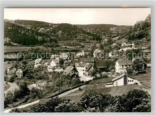 AK / Ansichtskarte Langenthal Odenwald Teilansicht Gasthof Pension zur Linde Kat. Hirschhorn (Neckar)