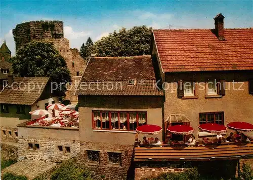 AK / Ansichtskarte Dilsberg Gasthaus zum deutschen Kaiser Burgruine Kat. Neckargemuend