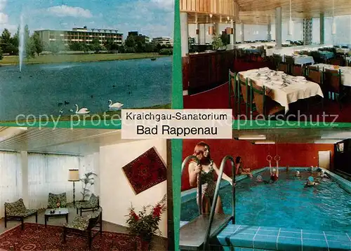AK / Ansichtskarte Bad Rappenau Kraichgau Sanatorium Speisesaal Hallenbad Kat. Bad Rappenau
