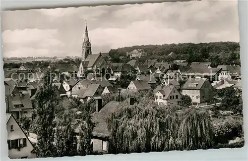 AK / Ansichtskarte Bad Rappenau Stadtbild mit Kirche Kat. Bad Rappenau