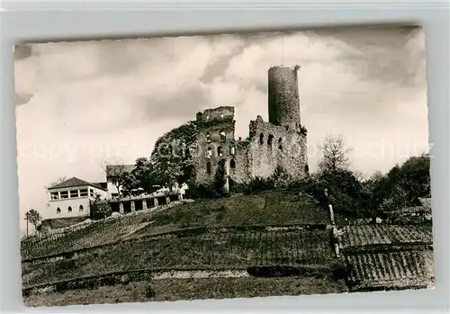 AK / Ansichtskarte Schriesheim Hotel Restaurant Strahlenburg Burgruine an der Bergstrasse Kat. Schriesheim